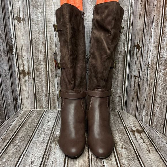 Bella Vita Heeled Boots Brown Size 6 Extra Wide - Picture 2 of 9